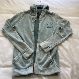 Lazypants distressed vintage zip up hoodie